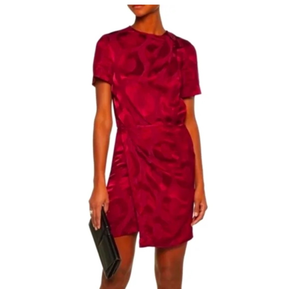 Isabel Marant One Shoulder Red Dress